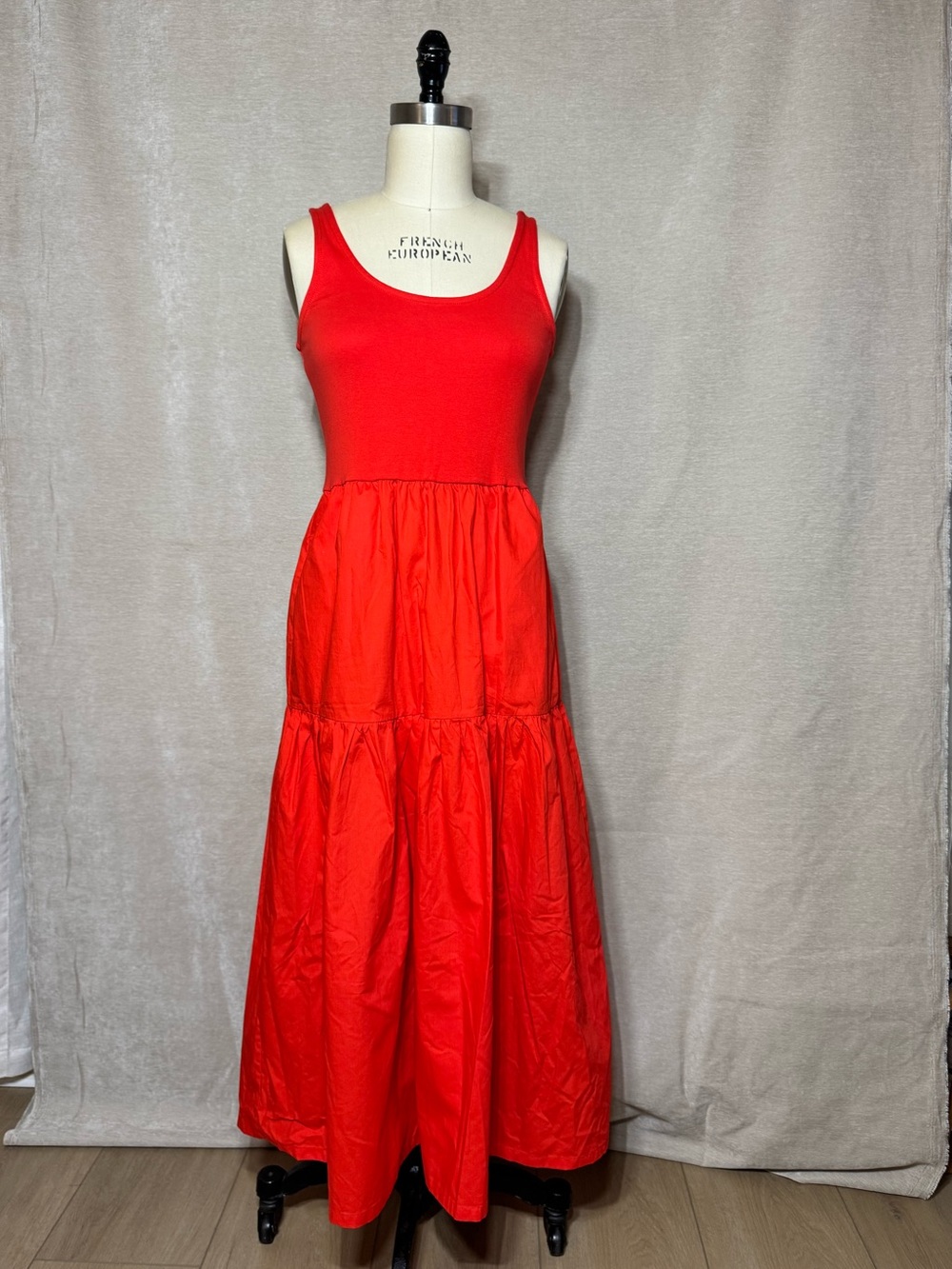 JCREW Tiered knit mixy midi dress